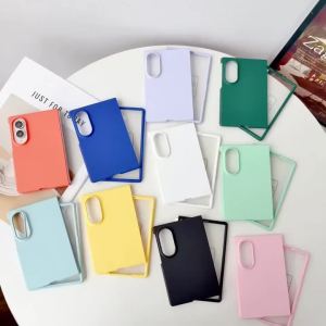 Candy Color Hard PC Phone Case with Front Screen Film for Samsung Galaxy Z Fold 8 Ultra 7 6 5 Fold8 Fold7 Fold6 Fold5 5G Cover