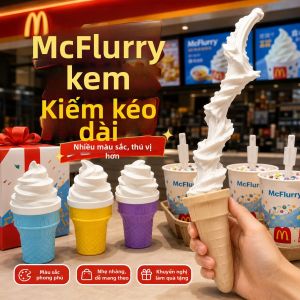 XUANDOYAN | Đồ Chơi Gươm Kem 3D In Mở Rộng Có Thể Quay