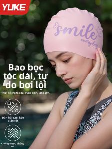 Yuke | Mũ Bơi Chống Trượt Dài Tóc Phù Hợp Chống Nước Chống Clo