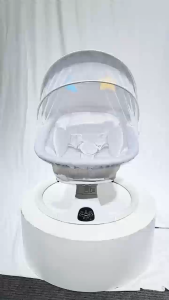 【COD】Electric Baby Swing For Infants Motorized Bluetooth Swing-Music Speaker With 12 Lullabies Remote Control 4Speeds Rocking Chair For Baby Gray