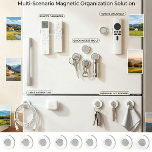 3~24PCS Magnetic Remote Control Holder Wall Mount Adhesive Remote Control Holder Strong Hold TV Remote Holder For Home Office