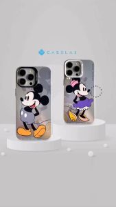 NEW PREMIUM CASE !! MICKEY MINNIE IMPACT SILVER GLITTER CASE PRO IP 15PROMAX 15PRO 15 14 PROMAX 14 PRO 14 13 PROMAX 13 PRO 13 12 PROMAX 12 PRO 12 11 SOFTCASE