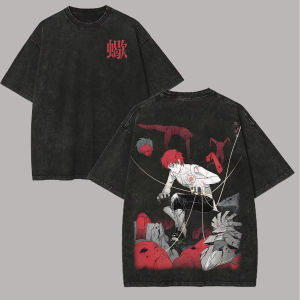 Bandai | Sasori T Shirt Akatsuki Puppet Vintage Acid Wash Streetwear comfortable Naruto Retro Anime Graphic Men Tees Cotton Clothing Top