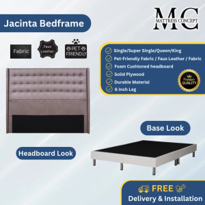 Mattress Concept Jacinta Divan Bedframe Pet Friendly Fabric/Faux Leather/Fabric All Size Available