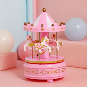 FENGHONGTAO | Carousel Wind-Up Music Box Valentines Day and Birthday Gift