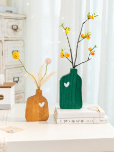 Charming Miniature Cream-Colored Vintage Flower Vase Bedroom Decorative Ornament Bedroom Nightstand Room Transformation Props