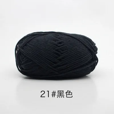 40-50g/Set 4ply Milk Cotton(80%) Knitting Yarn Needlework Dyed Lanas For Crochet Craft Sweater Hat Dolls At Low Price