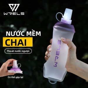 Bình Nước Mềm WRELS TPU Không Chứa BPA Có Thể Gập Lại Dễ Cầm Nắm Dung Tích 401ml-500ml Có Dây Đeo Dùng Cho Chạy Bộ Đạp Xe Tập Thể Dục Giữ Nước Khi Hoạt Động Ngoài Trời