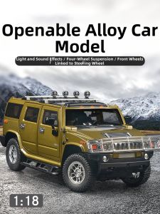 1:18 Alloy Shock Absorbing H2 Hummer Large Scale Model Car