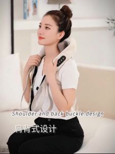 SG【READY STOCK】Third Generation Shoulder and Neck Massager Clamp Kneading Massage Trapezius Muscle Relax Wireless Multi-Function Neck Massager Hot Compress 按摩器