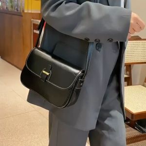 Tas Wanita Desain Elegan: Tas Selempang Kulit Asli & Tas Persegi Kecil Bergaya Mewah