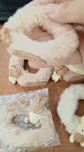 IKAT RAMBUT MOTIF BERUANG KECIL WARNA MOTIF ELEGAN PREMIUM KOREA HAIRSTYLE ANTI MELAR