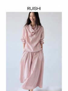 epoque de rueen | Adjustable Collar Tie Blouse Long Sleeve Shirt