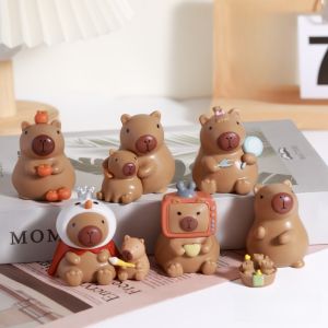 3D Capybara Wishful Guinea Pig Cake Decoration Birthday Sweet Dessert Decoration Animal Shaped Festival Celebration Supplies