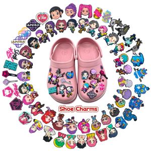 New 400Pcs Anime KPop Demon Hunters Shoe Charms For DIY Bracelet Wristband Sandal Shoes Accessories Kids Women Party Favor Gifts