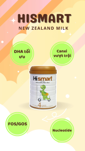 [Mua Hismart Tặng Bỉm Dino] Combo 2 Lon Sữa Hismart 800g Số 1234 (Date 02/2026)