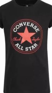 CONVERSE BLACK T-SHIRT size M