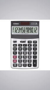 Casio General Purpose Calculator AX-120ST Mixed Colors 1pc