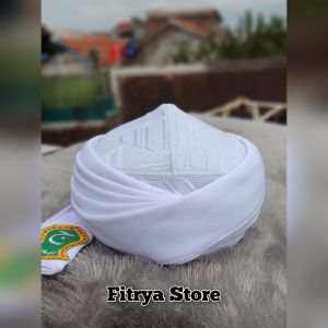 Peci sorban imamah permanen siap pakai sudah dilem permanen bye fitria
