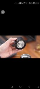 Ready stock double-layer thickened glass one-key open lid tea separator insulation cup business car convenient high temperature resistant water cup