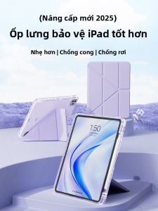 NUOPUCHI | Ốp lưng bảo vệ Huawei MatePad Pro 12.2 phiên bản mới trong suốt mềm mại có khe cắm bút chì chống cong vênh nhẹ