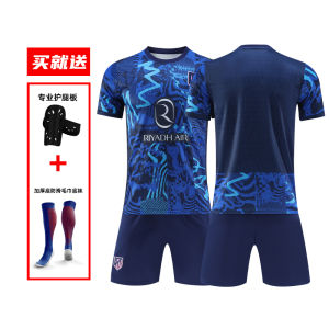 Madrid Atletico Griezmann Football Kit Mens Custom Sports Match Set ผู้หญิง Childrens Training Team Uniform Short ชุดสูท Home