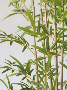 【99.9% Realistic Look】Artificial Plants big size 120/150/180cm Artificial Bamboo Plant Realistic Fake Bamboo Artificial Green Plant Non-Toxic Decorative Plant Suitable For House Lobby Entrance Shop Interior Landscape Home Styling Ornament