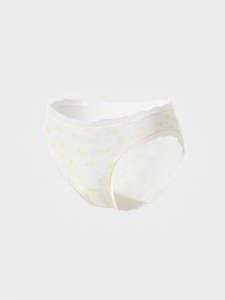 Mybody | Cotton Breathable Lace Print Womens Briefs