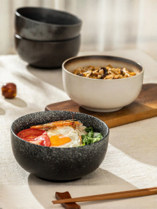 MODERN SWEETHOME | Japanese Style Glaze Under Color Large Soup & Noodle Bowl