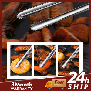 3 Sizes 304 Stainless Steel Barbecue Clip Cooking Clip Multifunctional Kitchen Tools Elongated BBQ Buffet Restaurant Food Tong Non-Slip Kitchen Useful Cooking Utensils & Gadgets Portable Picnic Tweezer Salad Steak Clamp