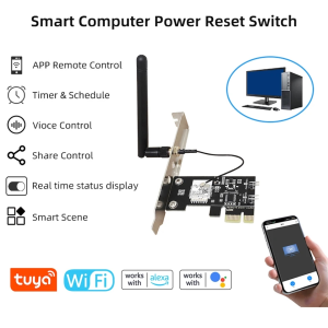 Tuya Công Tắc TUYA điều khiển bật tắt máy tính từ xa bằng điện thoại wifi