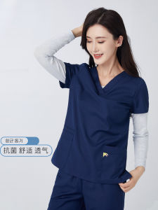Thin Long Sleeve Hand Washing Gown for Women Oral Work Cotton Nurse Uniform Doctor Operating Room Workwear Female Style