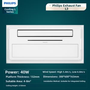 Philips | Ceiling Exhaust Fan for Air Circulation Easy Installation 300mm