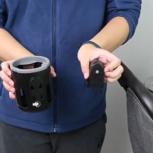 Universal Baby Stroller Cup Holder 360° Rotating Drink Bottle Holder Double Hole Stroller Accessories for Uppababy