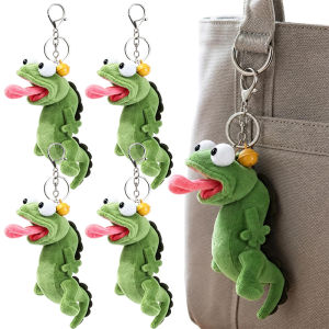 Realistic Small Lizard Funny Dolls / Cute Plush Dolll Toy Pendant for Bag / Green Lizard Keychain Pendant