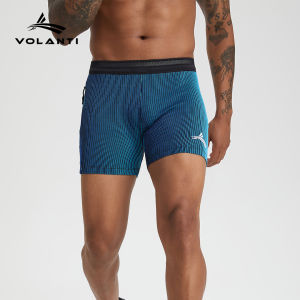 VOLANTI | Quần Short Chạy Bộ Ép Cơ Thiết Kế Xoắn Ribbed 3-inch