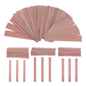 【HOT】50pcs Wood Wicks for Candles Soy or Palm Wax Candle Making Supplies