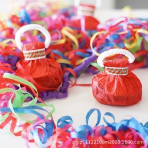 Hand Thrown Ribbon Wedding Celebration Party Atmosphere Props Spider Silk Moving in Birthday Hand Throwing Celebration Spraying Flower