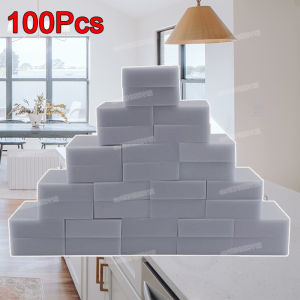 50/100PCS Magic Sponge Eraser Gray Melamine Sponge for Kitchen Bathroom Clean Dishwashing Sponge Household Cleaning Tool