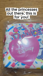 Disney Princess Pen Pouch | PLAZA Japan Exclusive | 90s Retro Pencil Case | Pink / White