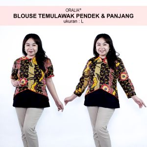 Atasan Batik Jumbo Wanita & Blouse Big Size Kerja