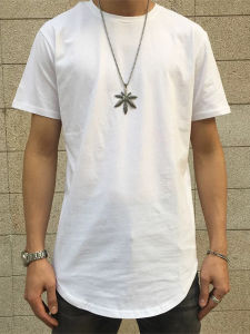 เสื้อยืดคอกลมแขนสั้นผ้าฝ้ายแท้ทรงหลวมสำหรับผู้ชาย เสื้อชั้นในฤดูร้อน ทรงหลวม สไตล์ฮิปฮอป แฟชั่นสตรีท เสื้อตัวบน