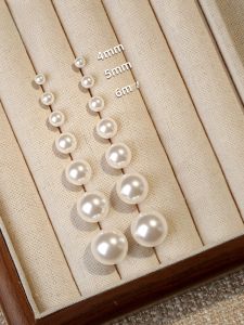 999 Pure Silver Large Pearl Earrings: A Fashionable Winter Collection