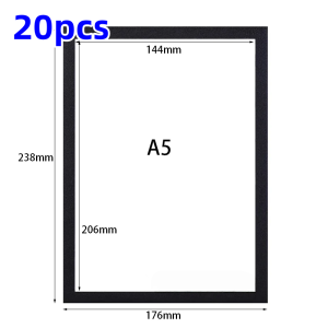 5/10/20PCS Magnetic Poster Display Frame A4/A5/A6 Self-adhesive Non-developmental Photo Art Wall Sticker Reusable Wall Frame