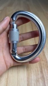 Petzl - OMNI / คาราบิเนอร์ครึ่งวงกลม ห่วงเซฟตี้ ตะขอนิรภัย ตะขอเซฟตี้