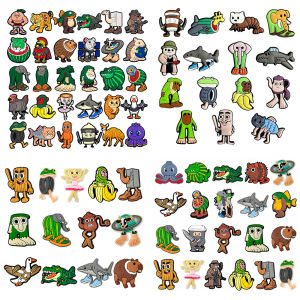 Hot Toys | 8-30Pcs Cartoon Shoe Charms Italian Brainrot Funny Animal Shoe Accessorie Decoration Fit Clog Sandal Wristband Buckle Kids Gift