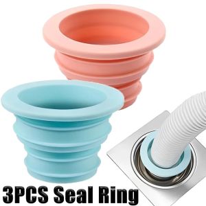 3/1Pc Insect Proof Anti-odor Sealing Cover Sewer Pipe Seal Ring Washing Machine Pipe Connector Floor Drain Plug Kitchen Bathroom