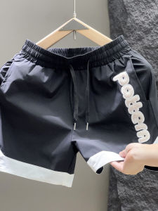 Summer Mens Casual Short Pants Thin Quick Dry Cool Feeling Sports Loose Match All Color Three-Quarter Length Youth Daily Wear