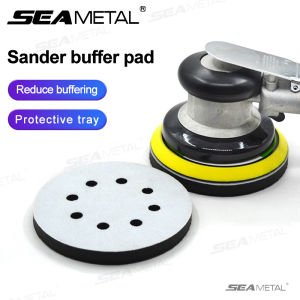 SEAMETAL 2pcs Universal Sandpaper Cushion Hook And Loop Buffer Pad For Sand Paper 5/6 Inches Thicken Cushion