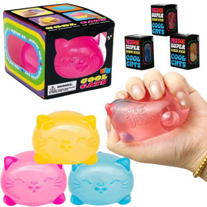 Schylling NeeDoh Maltose Mini Cat Squeeze Toy Odorless Non Toxic Sensory Fidget Stress Relief Blind Box For Students Adults